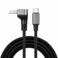 0.25m/0.5m/1m/2m 90 Degree Elbow USB Nylon Braided 5A Quick Charger Elbow USB to Type C Cord Cable For iPhone Samsung Xiaomi