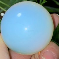 Natural Opal Crystal Sphere, Energy Gemstone, Reiki Healing, Room Office Decoration, Gift, Divination, Meditation, Seven-Star Ar