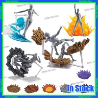 In Stock Action Figure Fissure Burning Explosion Flame Smoke Wave Special Effect Scene DIY Accessories Model Holder Bracket Toy