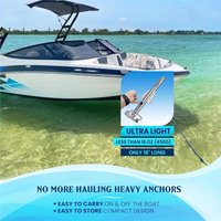 A12E-Shallow Water Boat Anchor For PWC, Jet Ski, Kayak, Small Boat - Compact Shallow Water Sand Anchor