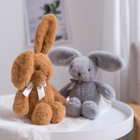 25cm Rabbit Doll Pillow Soft Plush Toys Long Ears Bunny Appease Toy For Kids Stuffed Animal Sleeping Mate Toys Wedding Oranment