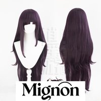 Danganronpa Mikan Tsumiki Cosplay Wig, Simulation Scalp Top & Messy Purple Hair Halloween Gift