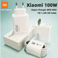 XIAOMI 100W Charger Original Mi 17 Ultra 15t Poco F8 M8 Pro F7 Redmi Phone Chargers Hypercharge Wall Adapter Type C Cable Xiaomi