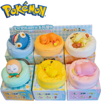 6 Styles Pokemon Pikachu Meowth Rowlet Charmander Gonbe Figures Sleep Starry Dream Series Action Figure Mode Cartoon Toy Gift image 4