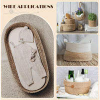 3pcs Oval Crochet Basket Base, Beautiful and Durable Round Hook Needle Basket Bottom Blank, DIY Circular Oval Wooden Embroidery