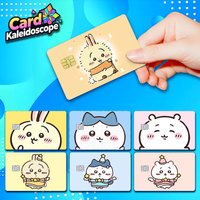 Kawaii Chiikawas Credit Card Skin Sticker Cute Cartoon Stickers for VISA JCB Mastercard and Other IC Bank Card Decorations