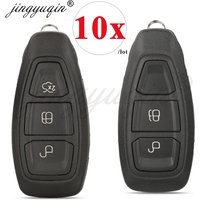 jingyuqin 10pcs 2/3 Buttons Remote Car Key Shell For Ford Focus C-Max Mondeo Kuga Fiesta Galaxy S-Max B-Max Keyless Case Replace