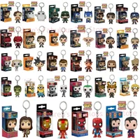 FUNKO NEWest Arrival Spiderman Series Gwen Keychains Thor Keychain Captain America Action Figures Toys with Box