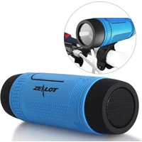 Wireless Bluetooth Speaker Outdoor Portable with Flashlight Power Bank FM Radio Bike Mount