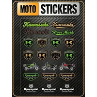 For KAWASAKI High Visibility Reflective Waterproof Decal Scratch Hide Sticker Fit Car Motorcycle Helmet Refrigerator