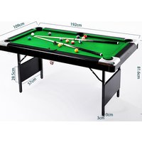 7ft Space-Saving Portable Foldable Pool Table with Full Accessories for Kids & Adults