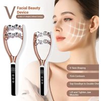 2026 RF EMS Micro Current Roller Face Slimming Artifact V Face Beauty Firming Lifting Face Facial Massage Instrument