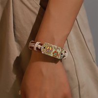 Retro Style Leather Boho Bracelets Fall Prevention Wear-resisting Hemp Rope Woven Fabric Waterproof Durable Fashion Accessories