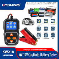 2026 New KONNWEI KW218 Car Motorcycle Battery Tester 12V 6V Battery System Analyzer 2000CCA Car Charging Cranking Test Tools