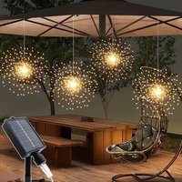 4/5pcs Hanging Solar Firework Lights LED Outdoor Garden Solar Lights 8 Lighting Modes for Landscape Garden Wedding Decorative