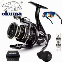 OKMUA Spinning Fishing Reel 2000 - 7000 Ultralight Max Drag 10kg 5.2:1 Surfcasting Spinning Reel Saltwater Jigging Reels