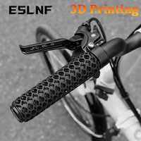 AliExpress NONE ESLNF Bicycle Handlebar Grip 3D Printing MTB Cuffs Non-Slip Shockproof Road Bike Grips Hollow-out Bicycle Handle