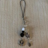 Spider Phone Charm Gothic Fairy Tale Trash Keychain