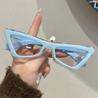 AliExpress NONE 1Pc Unisex Glasses New Style Cool Triangle Cat Eye Y2K Music Festival Retro Trendy Holiday Gift Daily Outing Sports Cycling Sun
