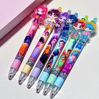 Anime Rumi Gel Pens 0.5mm Black 6/12/18Pcs Student Writing Stationery Anime Figure Gift