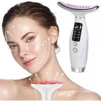 Facial Neck Massager 7 Color Vibrating EMS Micro-current Neck Face Beauty Device for Enhanced Face Neck and Shoulder Care