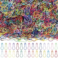 100Pcs Calabash Crochet Stitch Markers Bulb Pins Crocheting Safety Pins Pear Shaped Pins Metal Knitting Pins DIY Craft Sew Cloth
