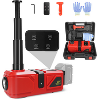 220W Electric Car Jack 5 Ton Hydraulic Jack Car Lift Floor Jack with LED Light & Remote Control for Milwaukee 18V Battery Pin