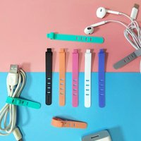 20pcs Silicone Winder Charging Cable Management Strap Flexible Buckle for Workplace Home Desk