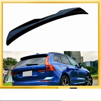 Rear Roof Lip Spoiler For Volvo V60 R-Design Mk2 2018 - Up Roof Spoiler Gloss Black Accessories ABS Plastic Car Rear Wing