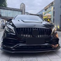 GT Style Front Grille Bumper Grill For Mercedes Benz W176 A160 A180 A200 A220 A250 A45 AMG Facelift 2016-2018 Black Kits Tuning image 4