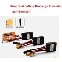 AliExpress NONE 20A 30A 40A Ebike Dual Battery Discharge Converter Connection Adapter 20V-72V