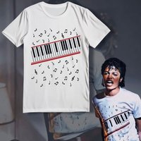 Michael Jackson Movie MJ Beat It piano T shirt 100%Cotton Unisex Men‘s Women's T-Shirt Y2k Casual High-Quality Tee Fans Gifts