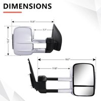 High Quality Fully Powered Side Traction Mirror Fits D40 550 2004-2015