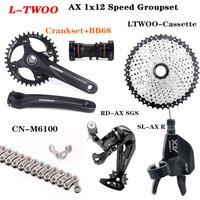 LTWOO 1X12 Speed Derailleurs Groupset for Mountain Bike 12V Shift Lever K7 Cassette 12V CRANK BB68/73 Brake Group 6100/X12 Chain