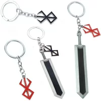 Red & Black Keychain Sword Backpack Pendant Wholesale Customized Bulk Jewelry Accessories for Men Women