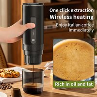 3-in-1 kabellose elektrische tragbare Espressomaschine, automatische Heizpumpe, Kapsel, Pulver, Kaffeekanne für Auto und Zuhause, Camping