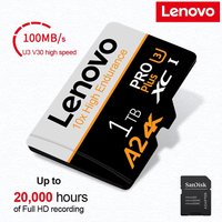 Lenovo High Performance SD Cards Micro TF SD TF Cards Memory Card 512GB 32GB 1TB Shockproof A2 Ready for Camera / Surveillance