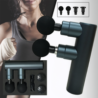 Muscle Electric Massage Gun USB Charging High Frequency Double Head Body Relax Portable Massage Gun with Bag for Sports Gift