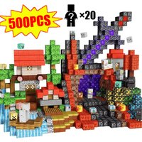 Mine World Magnetic Building Blocks 10-500Pcs Construction Games For Children Montessori STEM Toys Boys and Girls Birthday Gifts