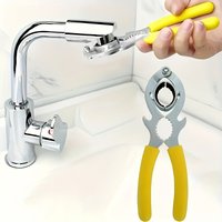 1pcs Faucet Aerator Wrench Water Outlet Loosening Device Circular Pipe Clamp Universal Disassembly Tool Multifunctional Clamp