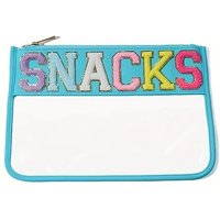 PVC Letter Graphic Pattern Travel Airport Large Capacity Portable Makeup Storage Bag File Pocket