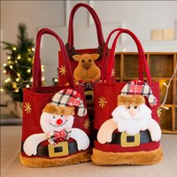 1/5/10PCS Weihnachten Leinen Tuch Eve Apple Tasche Geschenk Tasche Neue Jahr Kinder Süßigkeiten Handtasche Heiligabend apfel Lagerung Weihnachten