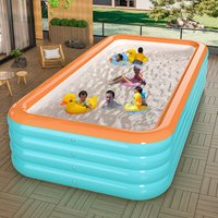 Extra Large Inflatable Swimming Pool Thickened Heavy Duty Family Adult Kids Baby Backyard Outdoor Easy Setup Kids Pool