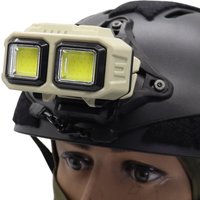 Tactical FAST MICH NVG Helmet Light Red Signal Light Sensor Headlamp USB Charging Headlight For Outdoor Camping Fishing