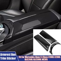 Car Interior Sticker Kit Center Armrest Box Cover Decorative Stickers For Mercedes-Benz C-Class C180L C200L GLC260L GLC300L W205
