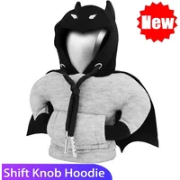 2024 Bat Shift Lever Collars Hoodie Car Gearshift Lever Cover Change Lever Sweatshirt Gearshift Cover Hoodie Gear Knob Sweater