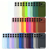 Original Quadratische Flüssigsilikon-Handyhülle für iPhone 17 16 15 14 13 12 Pro Max Luxuriöse Kameraschutzabdeckung