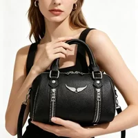 Vintage Classic Leather Diaper Bag For Women Elegant Solid Color Commuter Purse Best Superstar Show Unique Casual Design
