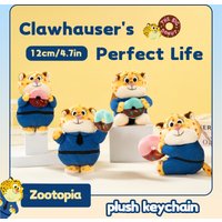 Disney Zootopia Benjamin Clawhauser Officer Leopard Plush toy keychain Birthday gift child Desktop ornament Cute & Cartoon