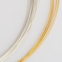 20cm 925 Sterling Silver Wire 0.4/0.5mm Handmade Beading Bracelets Necklace Silver Thread Cords DIY Jewelry Lines Accessories